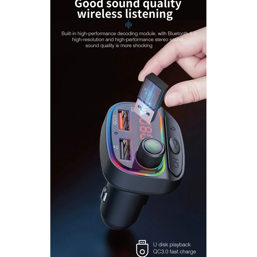 100% Brand New Car Charger Wireless Adapter 10V-26V 87.5~108.0Mhz Bluetooth 5.0 FM Transmitter Radio Charger USB
100% Brand New Car Charger Wireless Adapter 10V-26V 87.5~108.0Mhz Bluetooth 5.0 FM Transmitter Radio Charger USB