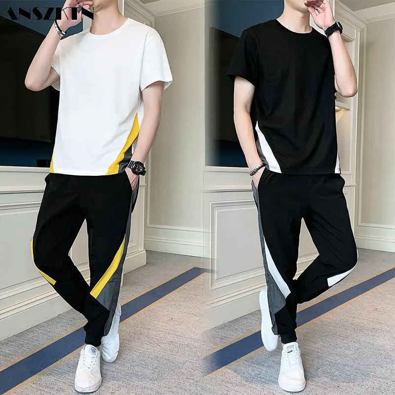 ANSZKTN 2021 spring and summer men's new short sleeve pants sports casual suit Korean fashion trend is versatile
ANSZKTN 2021 spring and summer men's new short sleeve pants sports casual suit Korean fashion trend is versatile