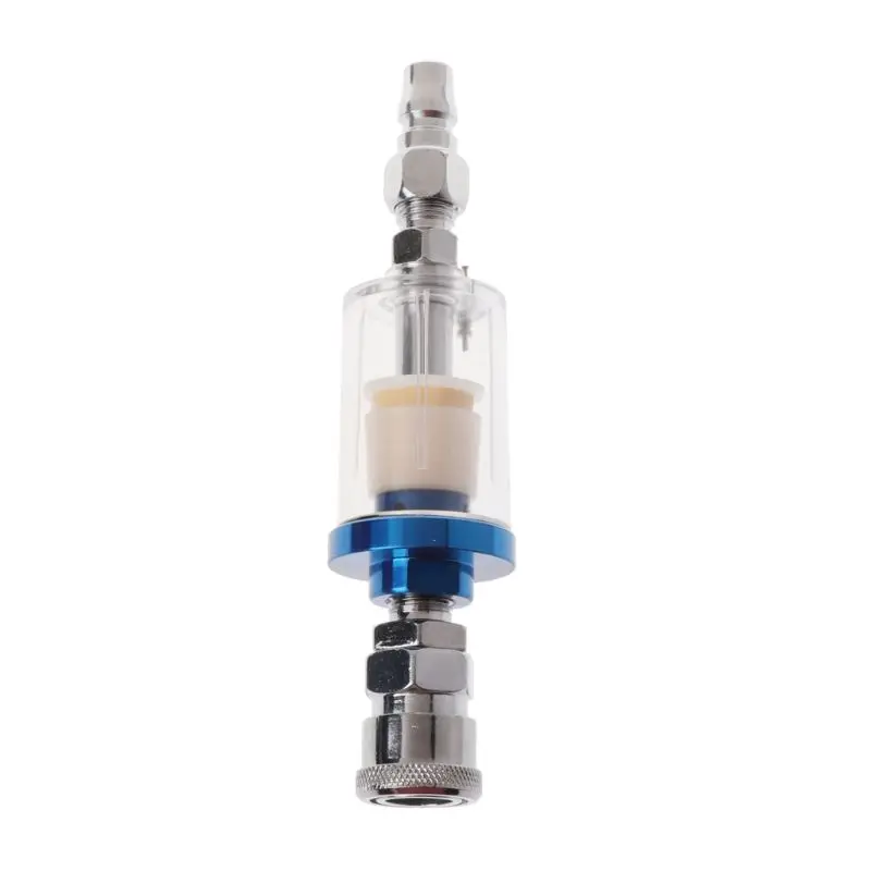 1/4" Mini Oil Water Separator With Integrated Air Filter For Pneumatic Compressor Spray Paint Gun Tool Pressure Quick Connector
1/4" Mini Oil Water Separator With Integrated Air Filter For Pneumatic Compressor Spray Paint Gun Tool Pressure Quick Connector