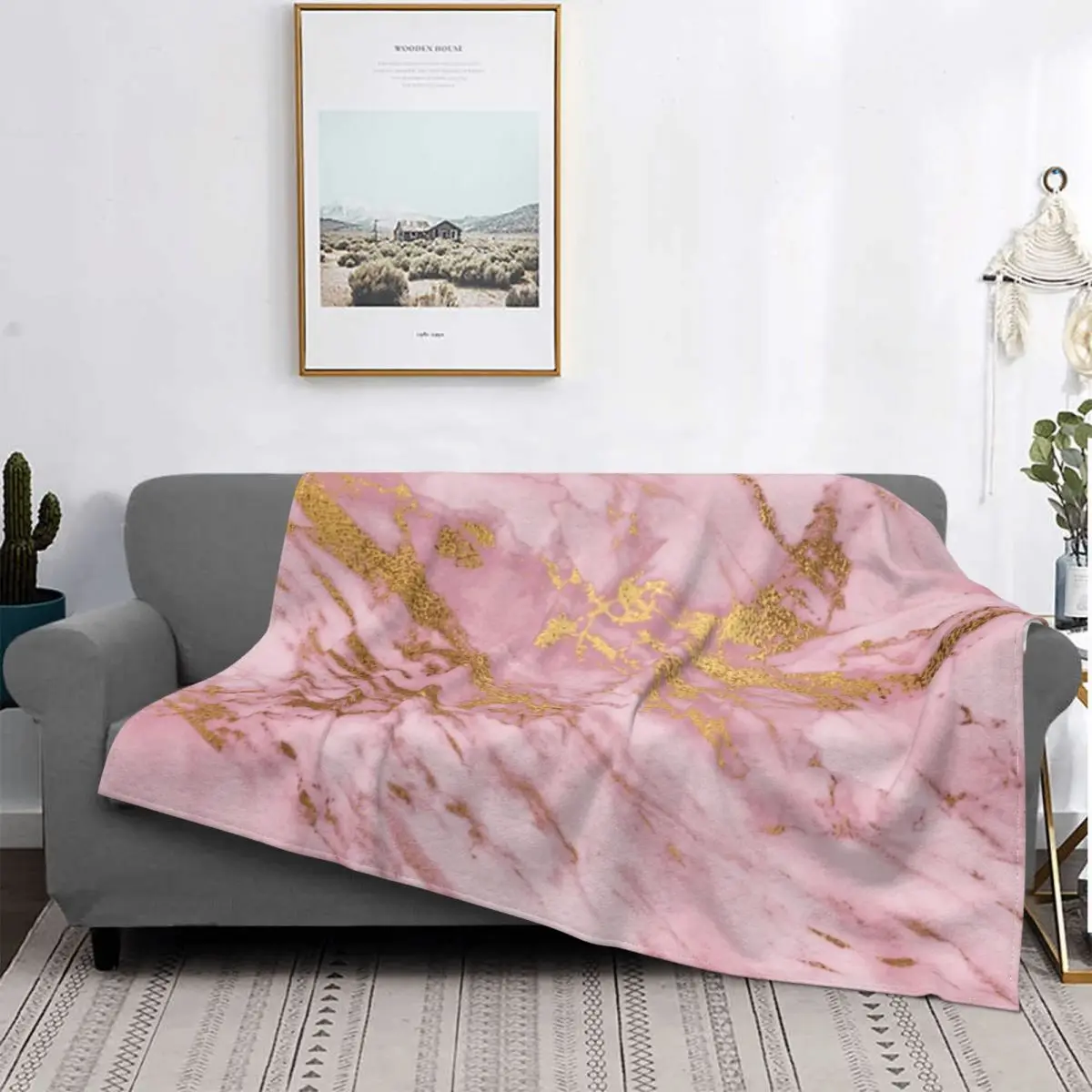 Pink And Gold Foil Marble Blanket Flannel Decoration Nordic Style Portable Soft Throw Blanket for Bed Car Plush Thin Quilt
Pink And Gold Foil Marble Blanket Flannel Decoration Nordic Style Portable Soft Throw Blanket for Bed Car Plush Thin Quilt