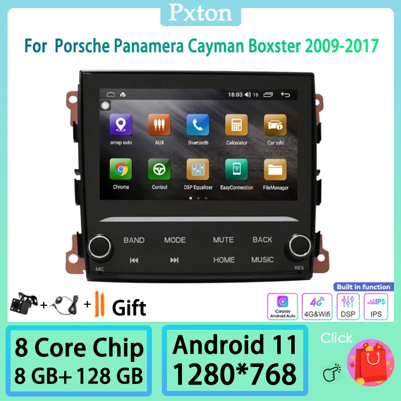 Pxton Android Touch Screen Car Radio Stereo Multimedia Player For Porsche Panamera Cayman Boxster 2009-2017 Carplay Android Auto
Pxton Android Touch Screen Car Radio Stereo Multimedia Player For Porsche Panamera Cayman Boxster 2009-2017 Carplay Android Auto