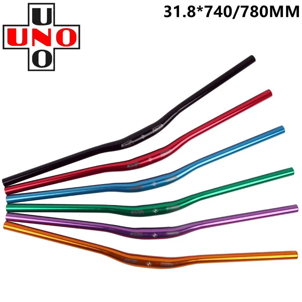 UNO Mountain Bike Ultra-Light Handlebar 31.8mm Color swallow Handle Bright 740/780MM Bicycle Parts 
UNO Mountain Bike Ultra-Light Handlebar 31.8mm Color swallow Handle Bright 740/780MM Bicycle Parts