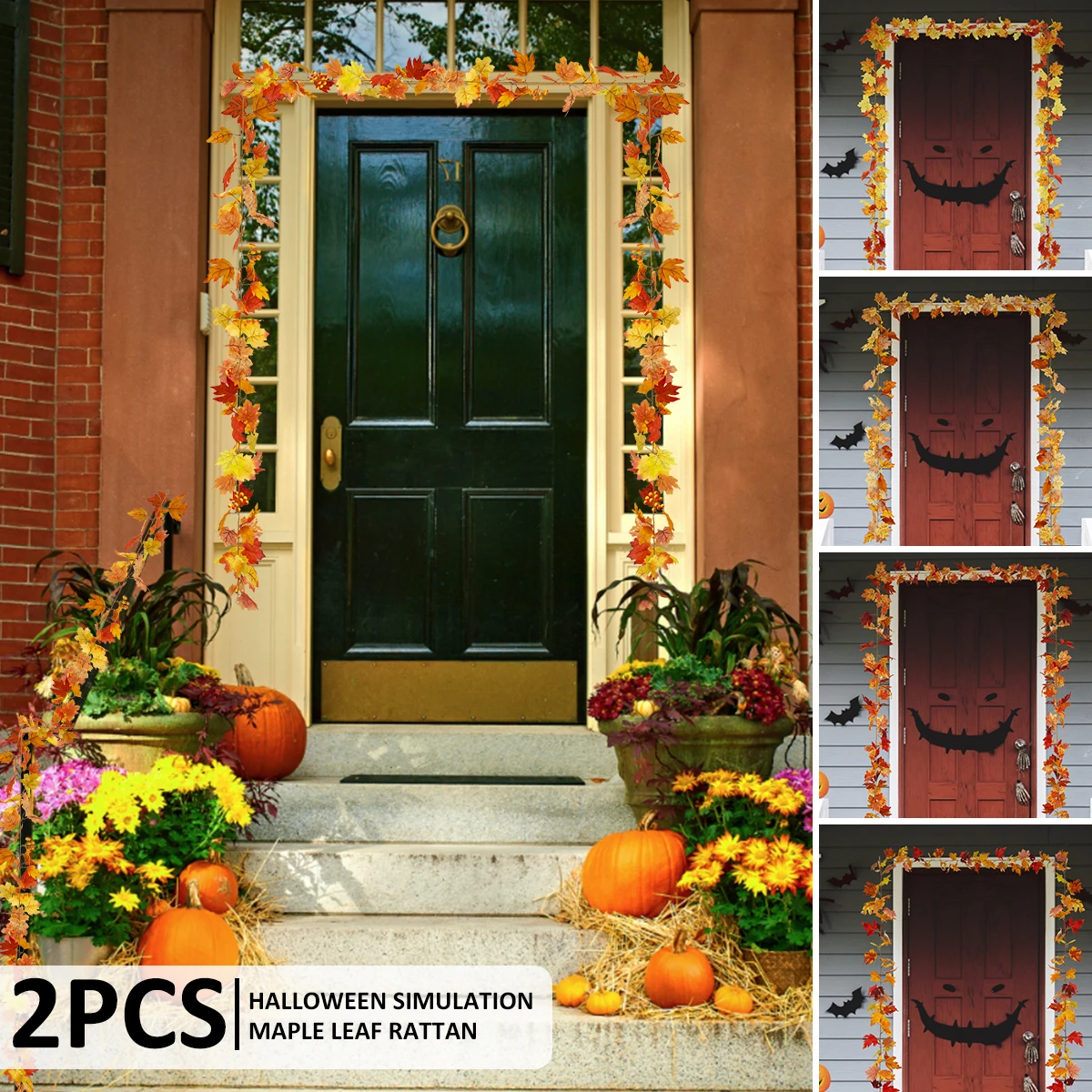 2Pcs Fall Maple Leaf Garland Reusable Artificial Maple Leaves Hanging Fall Garland Maple Decor Autumn Foldable Hanging Vine 
2Pcs Fall Maple Leaf Garland Reusable Artificial Maple Leaves Hanging Fall Garland Maple Decor Autumn Foldable Hanging Vine