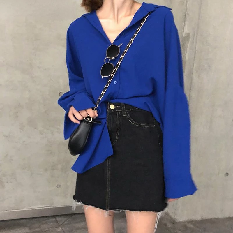 Блузка женская простая универсальная Повседневная элегантная свободная модная классическая ретро Женская одежда Топ Ulzzang уличная одежда
Блузка женская простая универсальная Повседневная элегантная свободная модная классическая ретро Женская одежда Топ Ulzzang уличная одежда