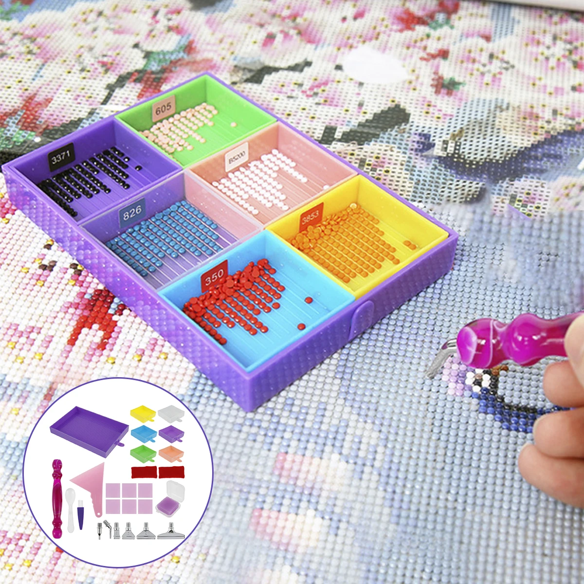 21Pcs DIY Diamond Painting Tool Kit Professional Diamond Painting Pen Kit Funny Diamond Art Dotting Pen Accessories with Tray
21Pcs DIY Diamond Painting Tool Kit Professional Diamond Painting Pen Kit Funny Diamond Art Dotting Pen Accessories with Tray