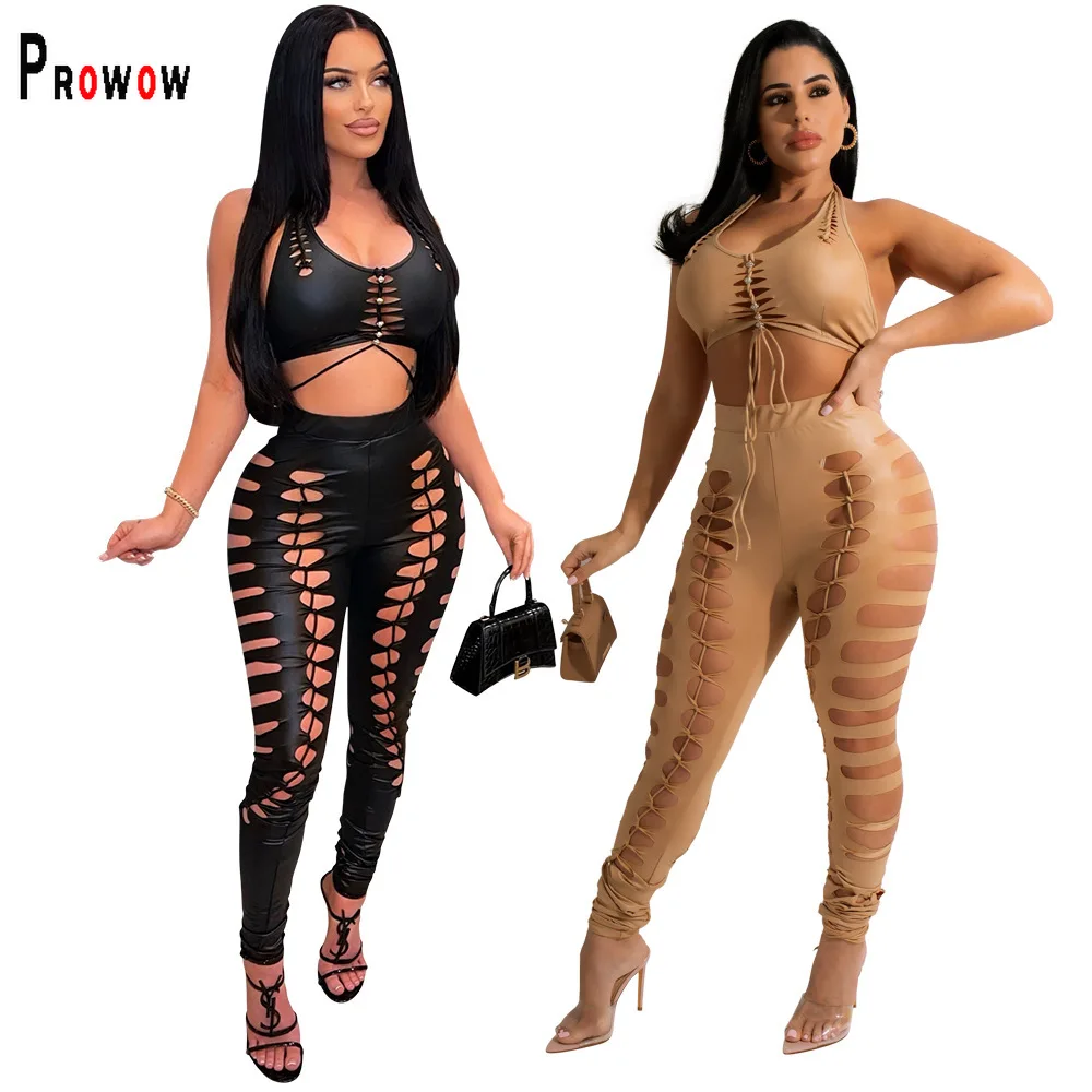 Prowow Sexy Women Party Night Club Wear Corset Tops Pant Two Piece Summer Clothing Set 2022 New Hollow Out Lady Outfits Suits
Prowow Sexy Women Party Night Club Wear Corset Tops Pant Two Piece Summer Clothing Set 2022 New Hollow Out Lady Outfits Suits