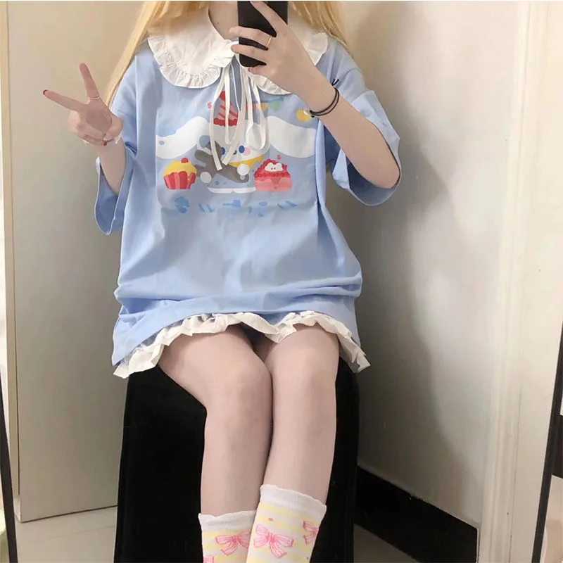 Anime Kawaii Sanrioed Kuromi My Melody Purin Dog Kitty Cinnamoroll Summer Cartoon Loose Wild Casual T-Shirt Shorts Girl Gift
Anime Kawaii Sanrioed Kuromi My Melody Purin Dog Kitty Cinnamoroll Summer Cartoon Loose Wild Casual T-Shirt Shorts Girl Gift
