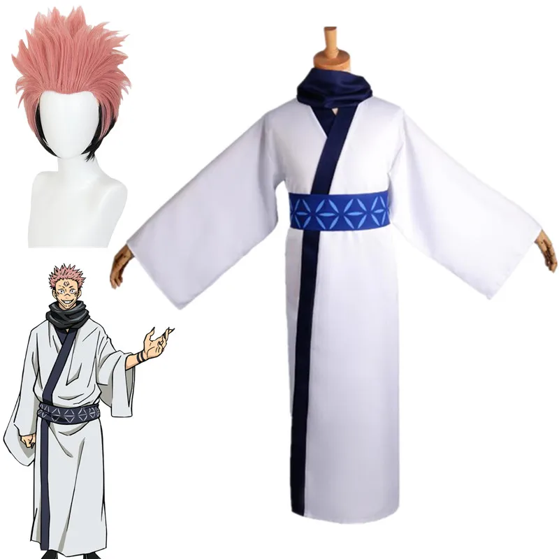

Костюмы для косплея юютсу касин рямен сукуна, взрослые мужские и женские наряды, японское кимоно ханьфу, аниме одежда на Хэллоуин
