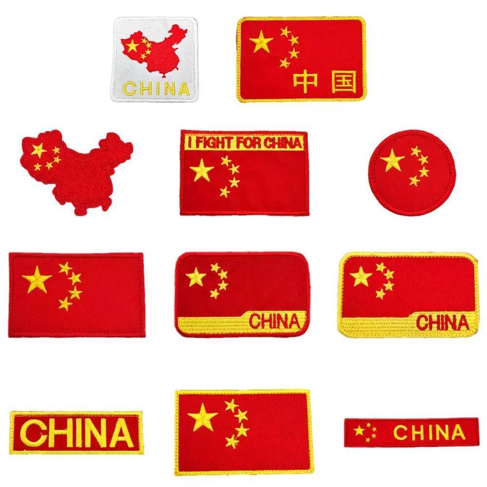 Chinese Flag Patches Iron on Communism Badges Five-Star Red Flag Thermo Sticker Party Emblem Embroidered Applique China Map Logo
Chinese Flag Patches Iron on Communism Badges Five-Star Red Flag Thermo Sticker Party Emblem Embroidered Applique China Map Logo