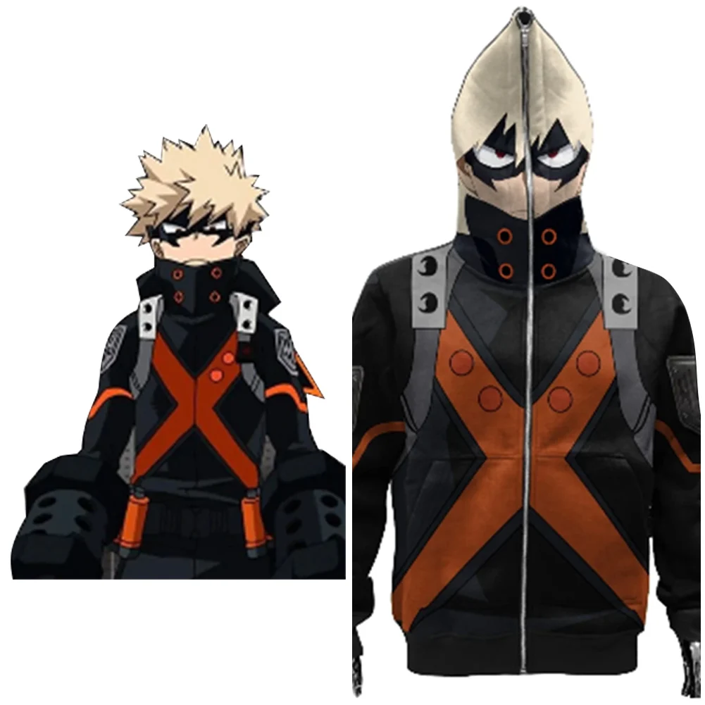 Anime My Hero Academia Bakugo Katsuki Cosplay Hoodie Costume Coat Jacket Pullover Sweatshirt Streetwear
Anime My Hero Academia Bakugo Katsuki Cosplay Hoodie Costume Coat Jacket Pullover Sweatshirt Streetwear