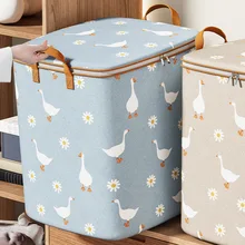 180L Comforter Storage Bag Folding Organizer Bag for King Queen Blankets Pillow Quilts Jumbo Zippered Storage Bag for Closet