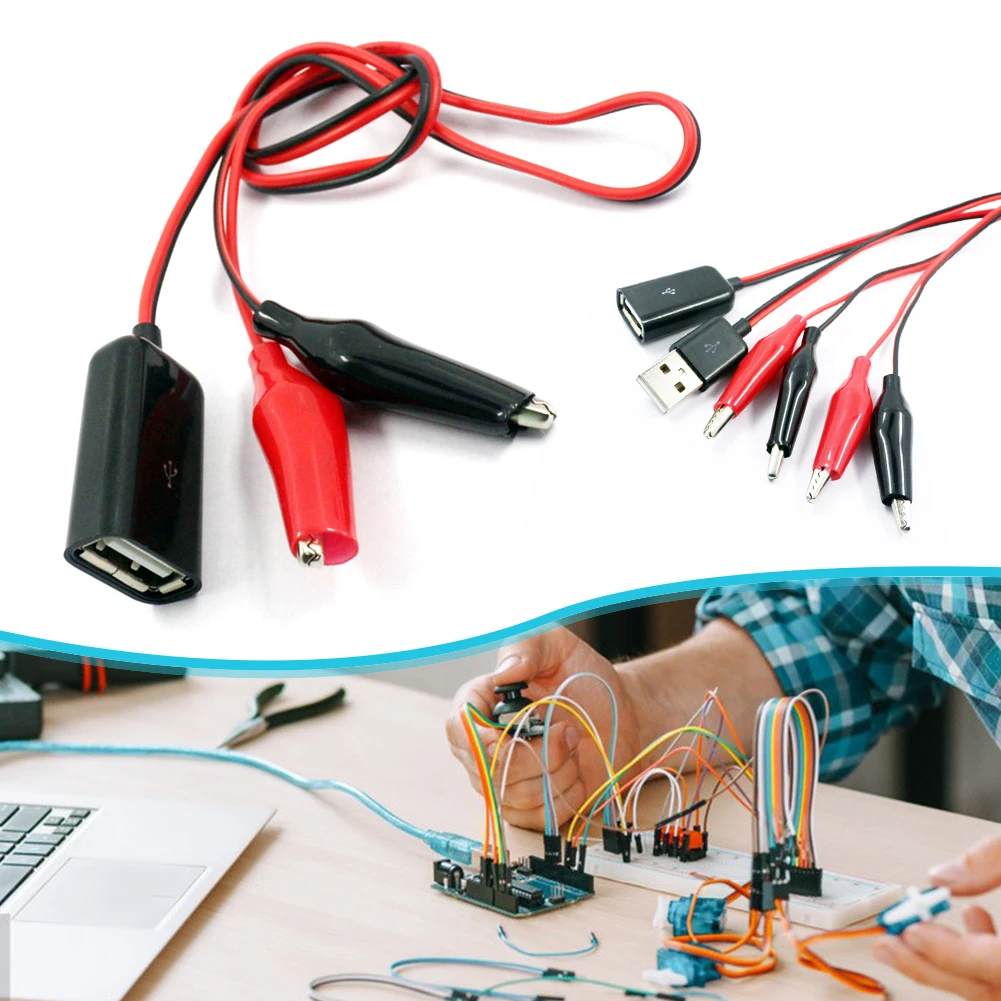 1 Set Alligator Test Clips Clamp To USB Male Connector Power Supply Adapter Wire 50CM Cable Red and Black
1 Set Alligator Test Clips Clamp To USB Male Connector Power Supply Adapter Wire 50CM Cable Red and Black