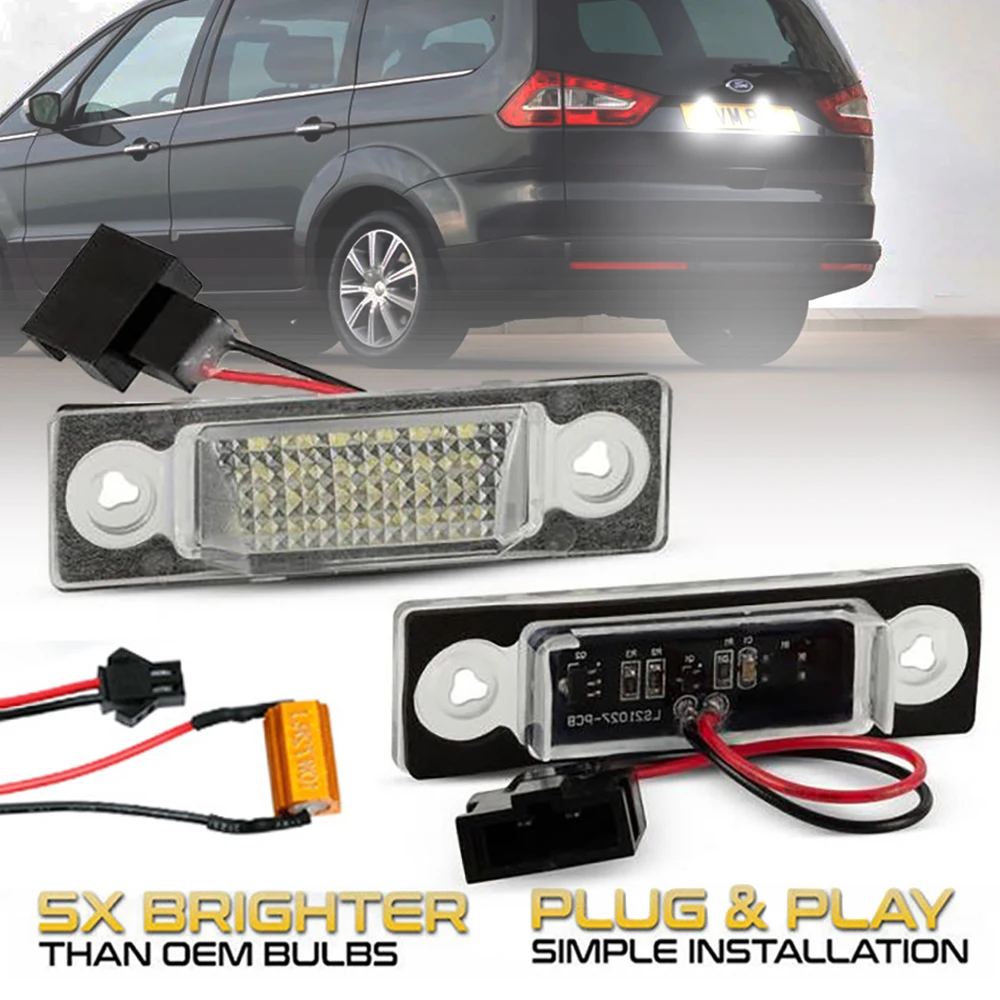 2Pcs For VW Sharan MK1 7M Seat Alhambra MK1 7V Ford Galaxy MK1 WGR Error Free White LED Number License Plate Lights Lamp
2Pcs For VW Sharan MK1 7M Seat Alhambra MK1 7V Ford Galaxy MK1 WGR Error Free White LED Number License Plate Lights Lamp