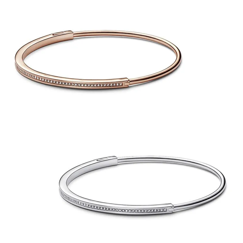 Authentic 925 Sterling Silver Moments Signature I-D With Crystal Pave Bracelet Bangle Fit Bead Charm Diy Fashion Jewelry
Authentic 925 Sterling Silver Moments Signature I-D With Crystal Pave Bracelet Bangle Fit Bead Charm Diy Fashion Jewelry