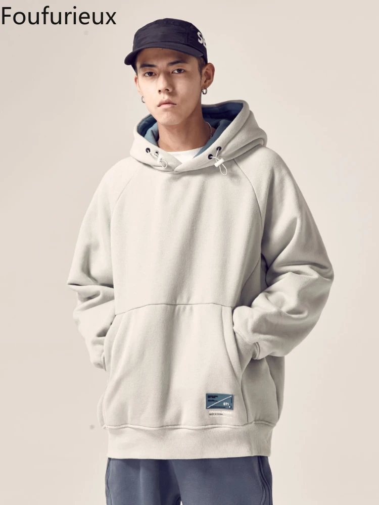 Foufurieux 2022 Men Hoodies Winter Thick and Warm Streetwear Sweatshirts Men Clothing Korean Style Loose Hooded Jackets Harajuku
Foufurieux 2022 Men Hoodies Winter Thick and Warm Streetwear Sweatshirts Men Clothing Korean Style Loose Hooded Jackets Harajuku