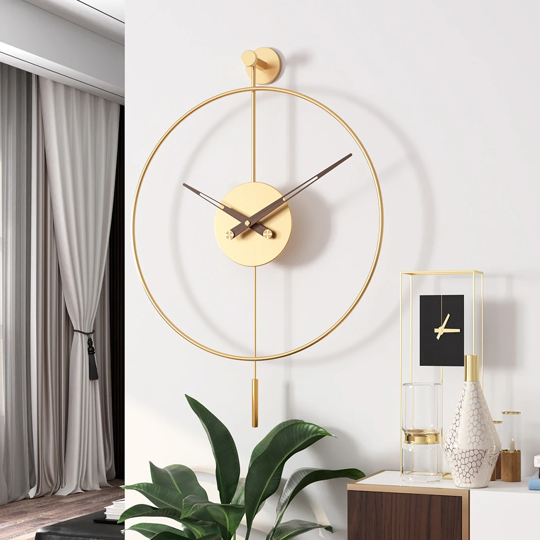 Simple Wall Clock Modern Design Living Room Nordic Luxury Fashion Creative Pendulum Wall Clock Art reloj de pared Home Decor
Simple Wall Clock Modern Design Living Room Nordic Luxury Fashion Creative Pendulum Wall Clock Art reloj de pared Home Decor