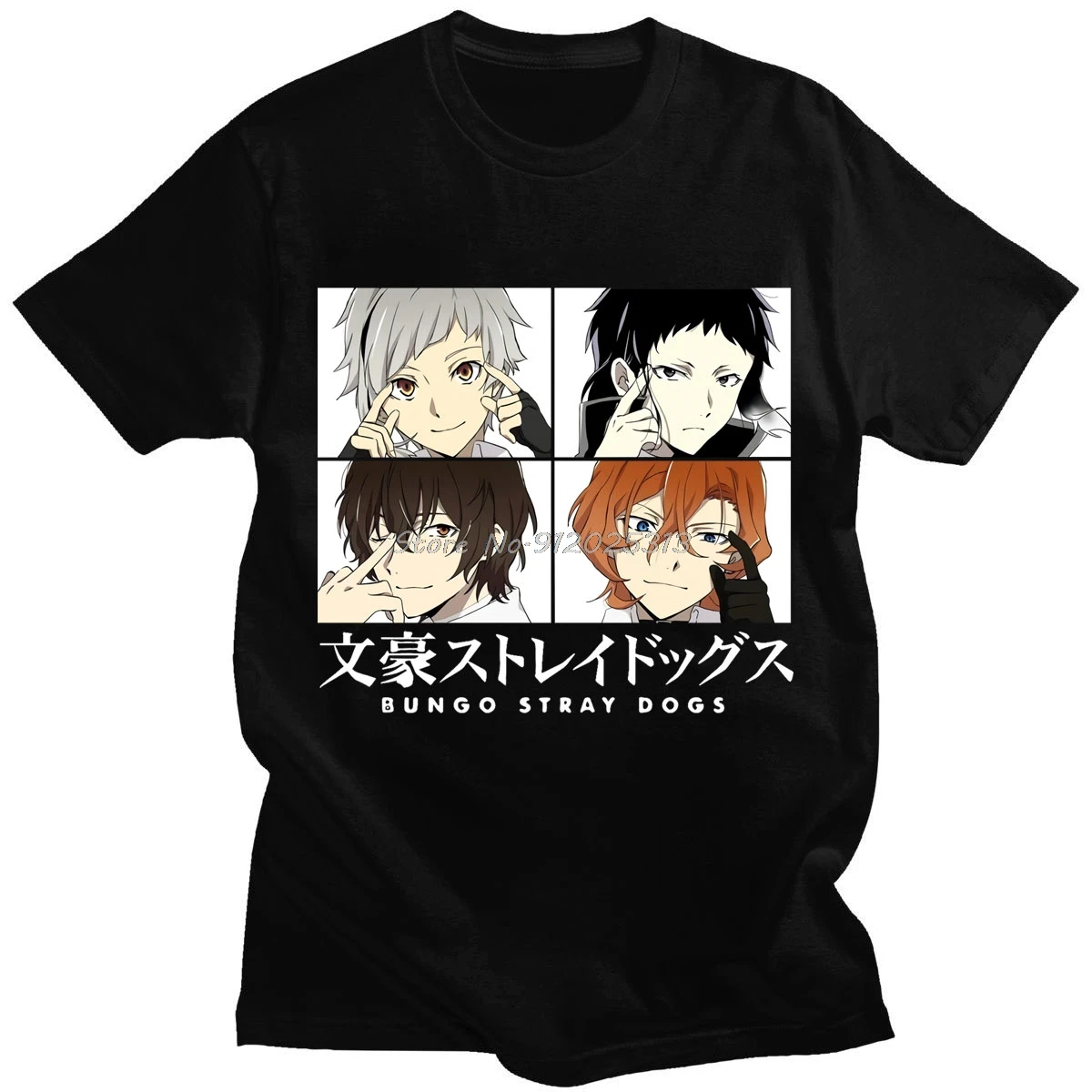 Japanese Anime Bungou Stray Dogs T-shirt Short Sleeves Spring Summer Unisex Casual Retro Style T Shirt Male Creativity Tshirt
Japanese Anime Bungou Stray Dogs T-shirt Short Sleeves Spring Summer Unisex Casual Retro Style T Shirt Male Creativity Tshirt