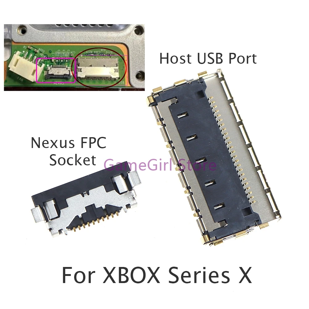5 шт. хост USB порт для Xbox серии X вытаскивание питания Nexus кнопка гибкий кабель