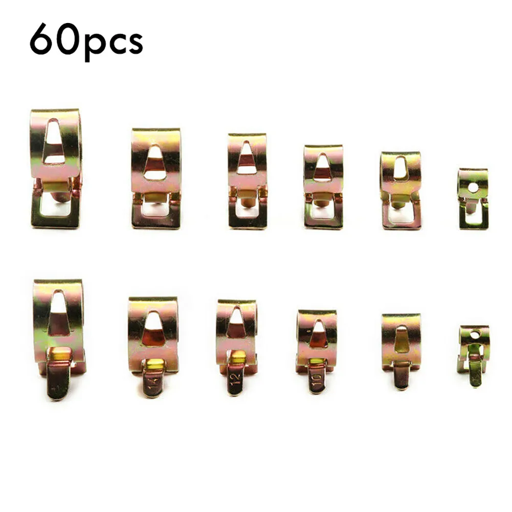 Waterproof Spring Clip Air Clamp Fastener Fuel Hose Kits Line Oil Pipe 6 Sizes Universal 6-15mm Water 60Pcs Steel
Waterproof Spring Clip Air Clamp Fastener Fuel Hose Kits Line Oil Pipe 6 Sizes Universal 6-15mm Water 60Pcs Steel