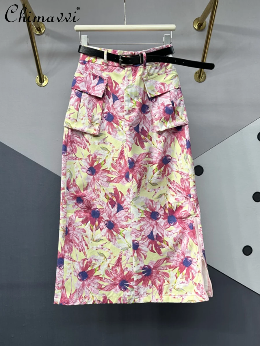 Fashion Printed Sheath Skirt for Women 2023 Summer Clothes New Fashion Slimming Patch Pocket Zipper Split Denim Skirts Lady
Fashion Printed Sheath Skirt for Women 2023 Summer Clothes New Fashion Slimming Patch Pocket Zipper Split Denim Skirts Lady