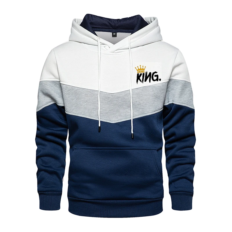 Men Hoodies KING Printed Patchwork Pullover Autumn Winter Fleece Casual Comfortable Sport Hooded Streetwear Male Sweatshirts
Men Hoodies KING Printed Patchwork Pullover Autumn Winter Fleece Casual Comfortable Sport Hooded Streetwear Male Sweatshirts