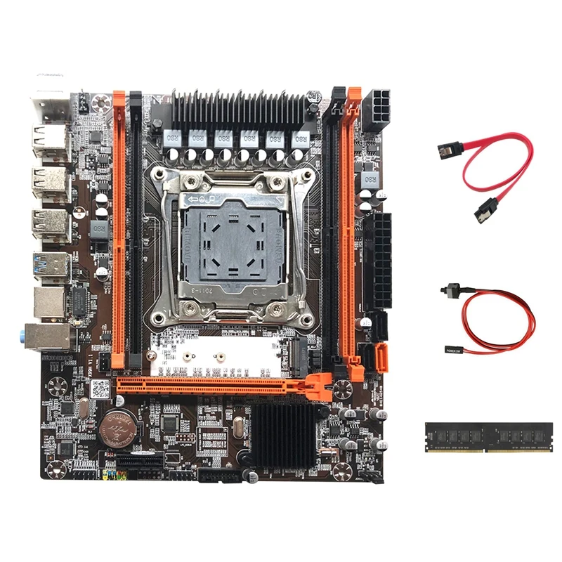 X99H Motherboard LGA2011-3 Computer Motherboard Support DDR4 RAM Memory With DDR4 4G 2133Mhz RAM+SATA Cable+Switch Cable
X99H Motherboard LGA2011-3 Computer Motherboard Support DDR4 RAM Memory With DDR4 4G 2133Mhz RAM+SATA Cable+Switch Cable