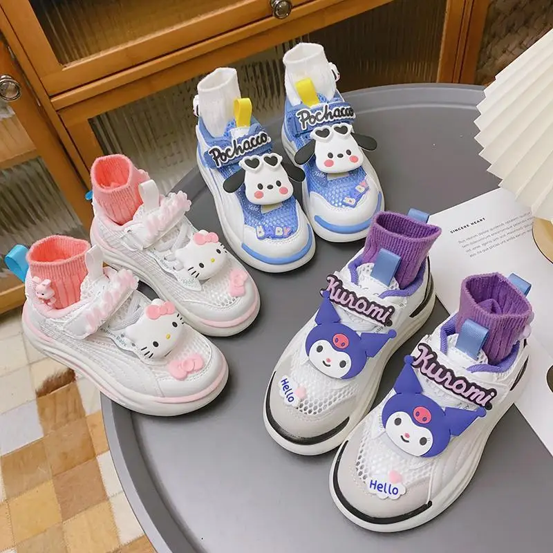 Sanrio Hello Kitty Kuromi Anime Kawaii Children Sports Shoes Cute Cartoon Pochacco Baby Breathable Running Shoes Toys for Kids
Sanrio Hello Kitty Kuromi Anime Kawaii Children Sports Shoes Cute Cartoon Pochacco Baby Breathable Running Shoes Toys for Kids