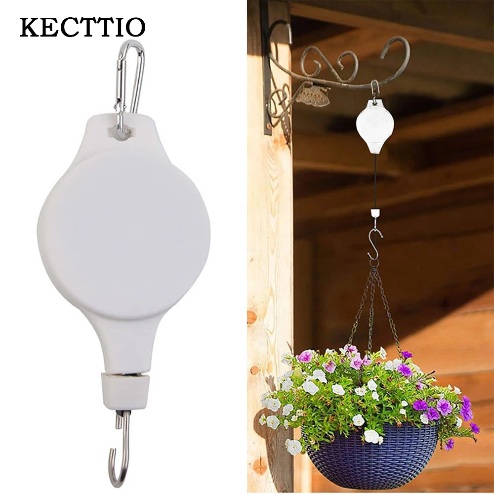 Garden Baskets Pots Hanging Hook Adjustable Lift Plant Pulley Set Retractable Pulley Pull Down Hanger Plants Flower Hanger Hook
Garden Baskets Pots Hanging Hook Adjustable Lift Plant Pulley Set Retractable Pulley Pull Down Hanger Plants Flower Hanger Hook