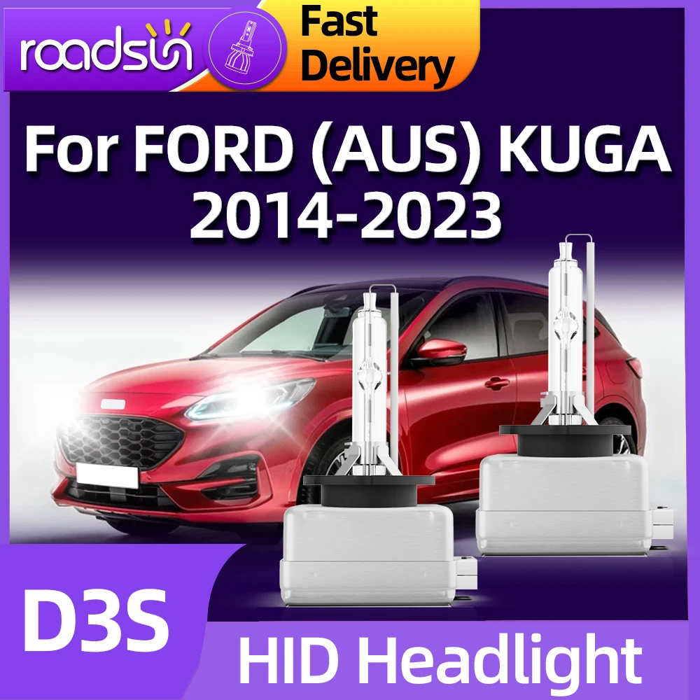 

Roadsun 12V 35W D3S Xenon HID Bulb 8000K 6000K Car Headlight For FORD (AUS) KUGA 2014 2015 2016 2017 2018 2019 2020 2021 22 2023
