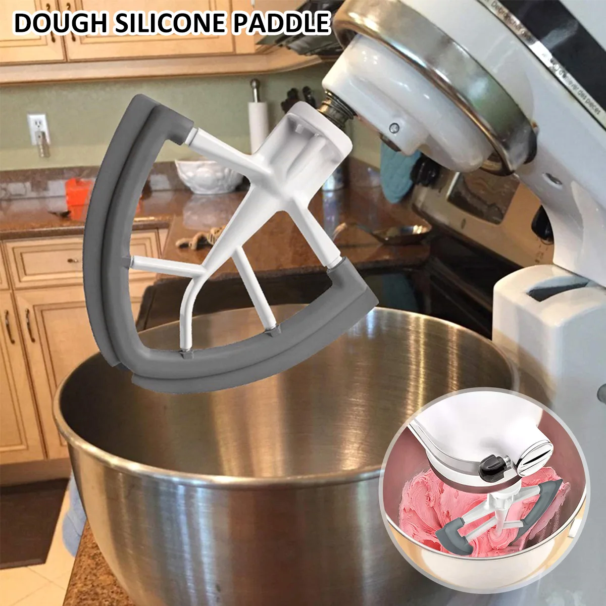 Flex Edge Beater for KitchenAid Mixer 4.5/5 QT Bowl Tilt-Head Stand Mixer Mixer Accessory Flat Edge Beater Paddle with
Flex Edge Beater for KitchenAid Mixer 4.5/5 QT Bowl Tilt-Head Stand Mixer Mixer Accessory Flat Edge Beater Paddle with