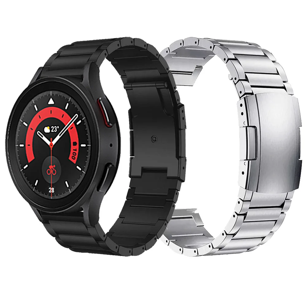 Металлический титановый ремешок для Samsung Galaxy Watch 5 Pro 45 мм 44 мм 40 мм, классический браслет для наручных часов 4 46/42 мм S3 S2 Active2
Металлический титановый ремешок для Samsung Galaxy Watch 5 Pro 45 мм 44 мм 40 мм, классический браслет для наручных часов 4 46/42 мм S3 S2 Active2