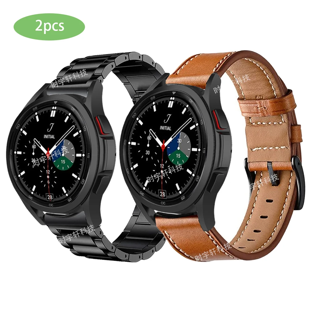Ремешок кожаный для Samsung Galaxy Watch 4 40 мм 44 мм, браслет из нержавеющей стали для Galaxy Watch 4 Classic 42 мм 46 мм, 20 мм
Ремешок кожаный для Samsung Galaxy Watch 4 40 мм 44 мм, браслет из нержавеющей стали для Galaxy Watch 4 Classic 42 мм 46 мм, 20 мм