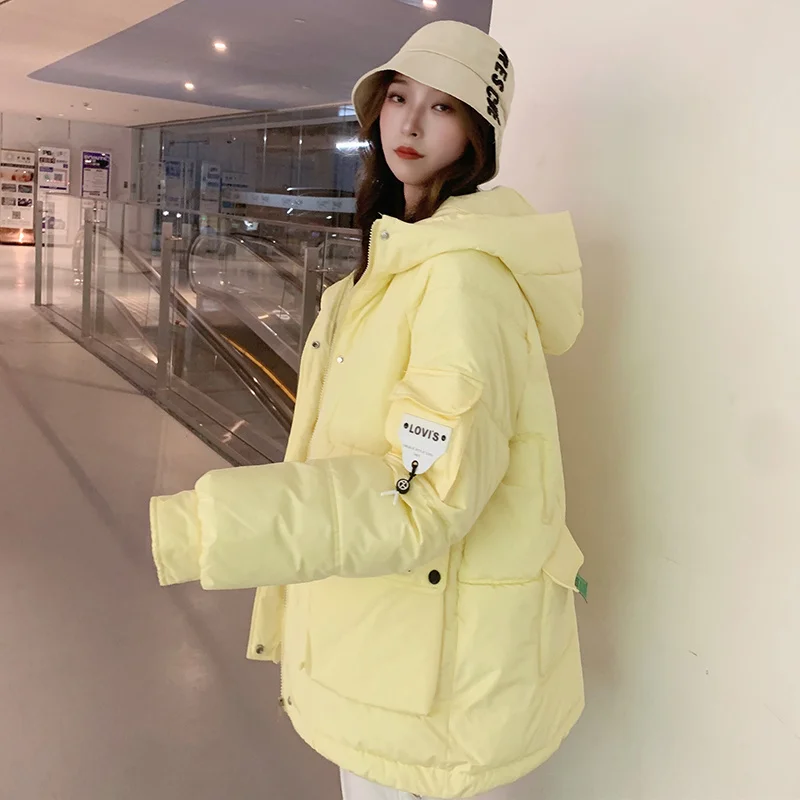 Thickened Bread Coats Short Down Cotton Coat Women's Korean Loose Autumn Winter Coat Cotton Jacket 2022 New Female Parkas
Thickened Bread Coats Short Down Cotton Coat Women's Korean Loose Autumn Winter Coat Cotton Jacket 2022 New Female Parkas