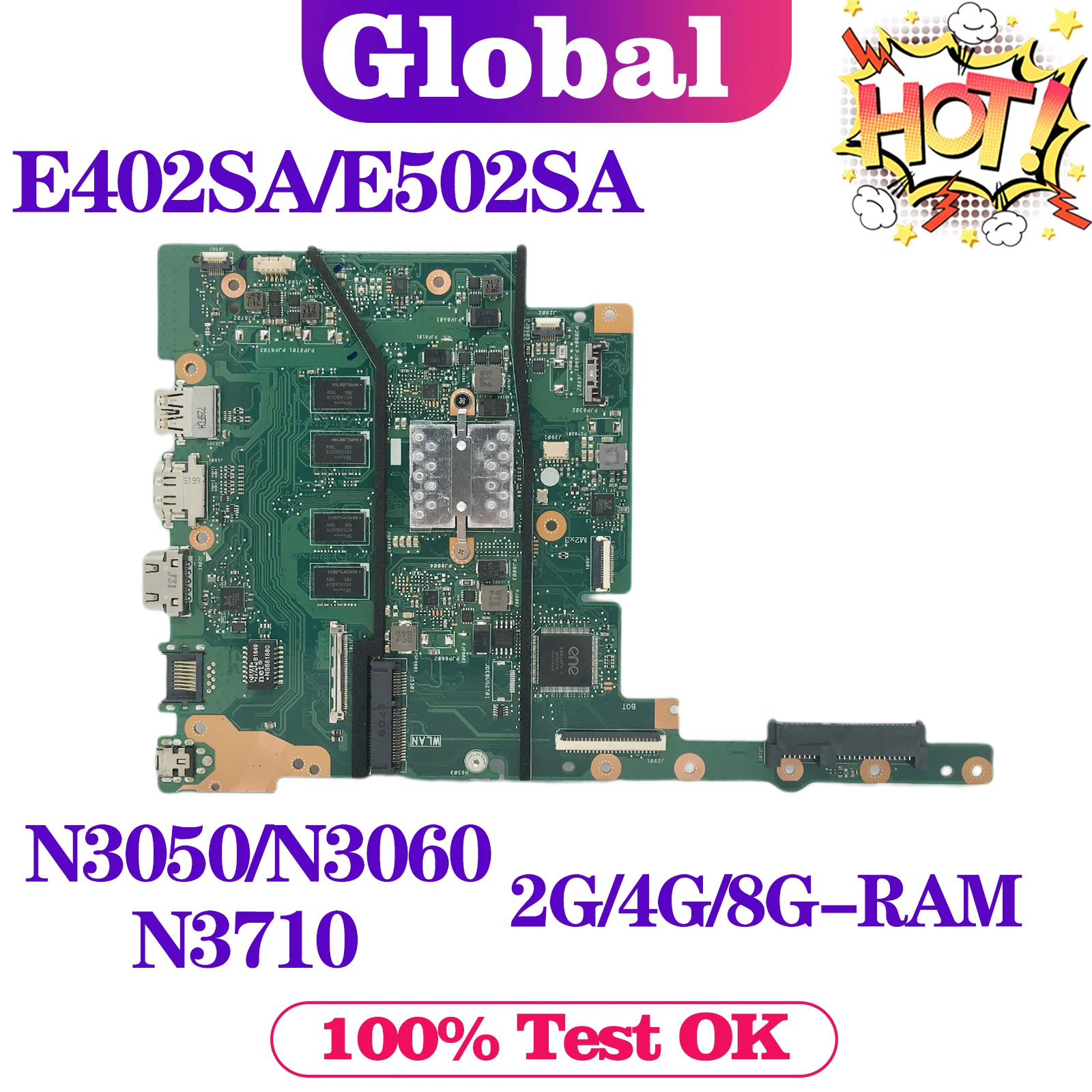 Ноутбук Материнская плата ASUS E402SA E402S E502SA E502S X502SA F502SA L502SA L402SA материнская для