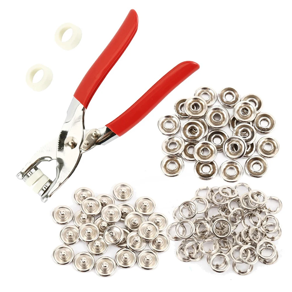 1PCS Pliers +100PCS 9.5MM Five Jaw Buckle Pliers Set Tool DIY Craft Sewing Hollow Solid Metal Snap Buttons Clothes Installation
1PCS Pliers +100PCS 9.5MM Five Jaw Buckle Pliers Set Tool DIY Craft Sewing Hollow Solid Metal Snap Buttons Clothes Installation