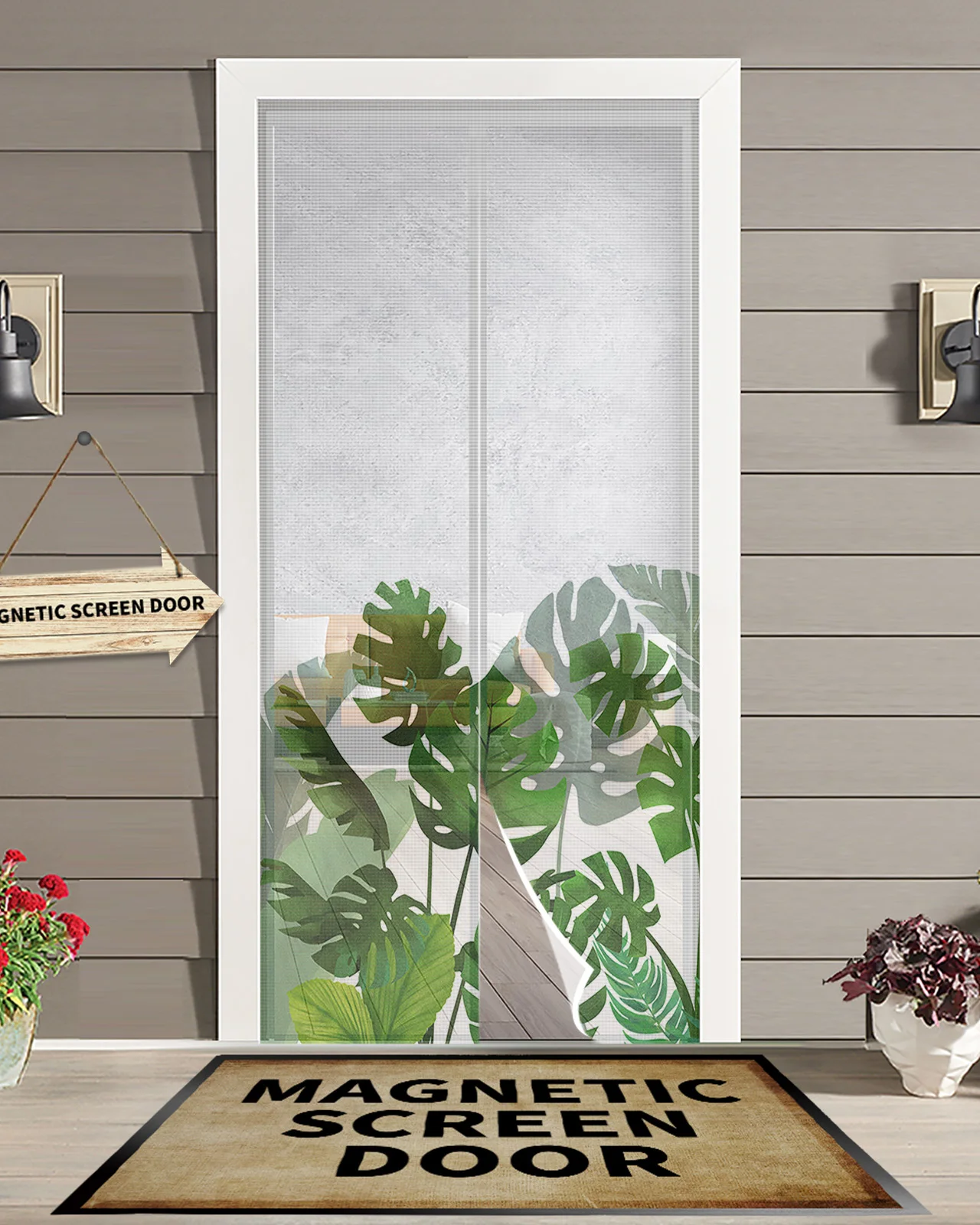 Тропические растения Monstera, Современная Магнитная дверная занавеска от комаров, насекомых, летающих клопов, занавеска на дверь в спальню зан...
Тропические растения Monstera, Современная Магнитная дверная занавеска от комаров, насекомых, летающих клопов, занавеска на дверь в спальню зан...