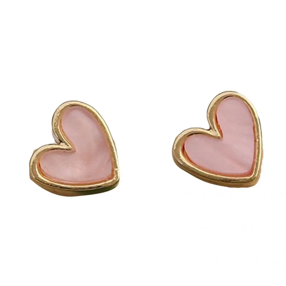 1 пара, простые серьги-гвоздики в форме сердца
1 пара, простые серьги-гвоздики в форме сердца
