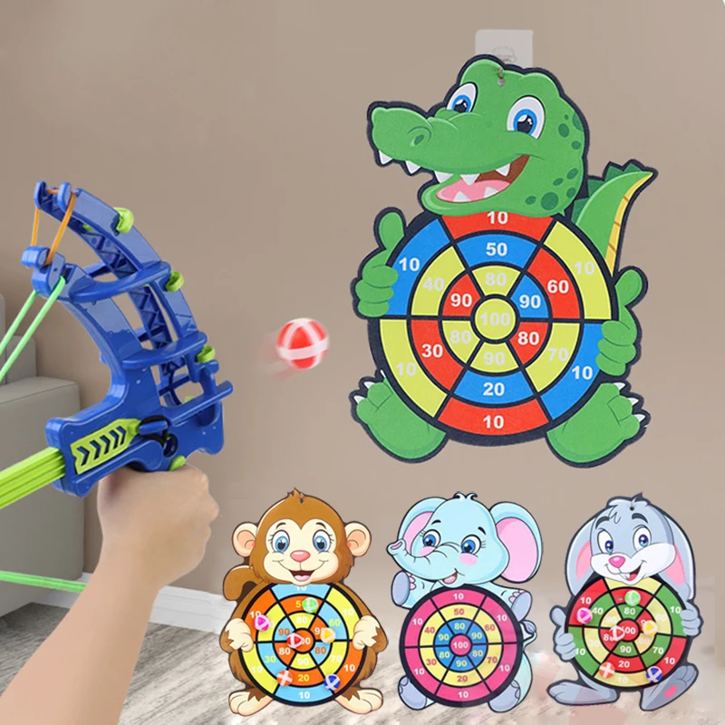 Montessori Throw Sport Slingshot Target Sticky Ball Dartboard Basketball Board Games Educational Children's outdoor Game toy
Montessori Throw Sport Slingshot Target Sticky Ball Dartboard Basketball Board Games Educational Children's outdoor Game toy