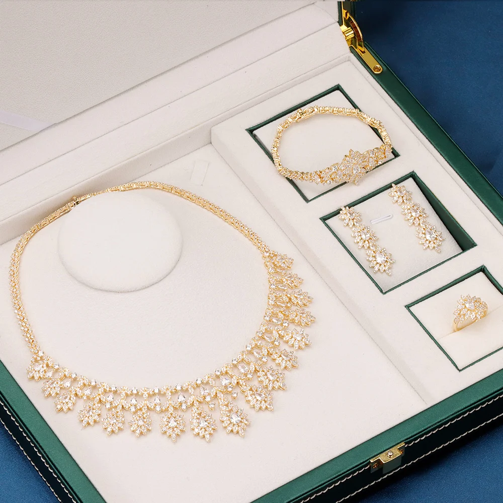 Unique Design Fashion Women Jewelry Set For Wedding Cubic Zirconia Super Quality Anniversary Gift Nigerian Bridal Jewellery
Unique Design Fashion Women Jewelry Set For Wedding Cubic Zirconia Super Quality Anniversary Gift Nigerian Bridal Jewellery
