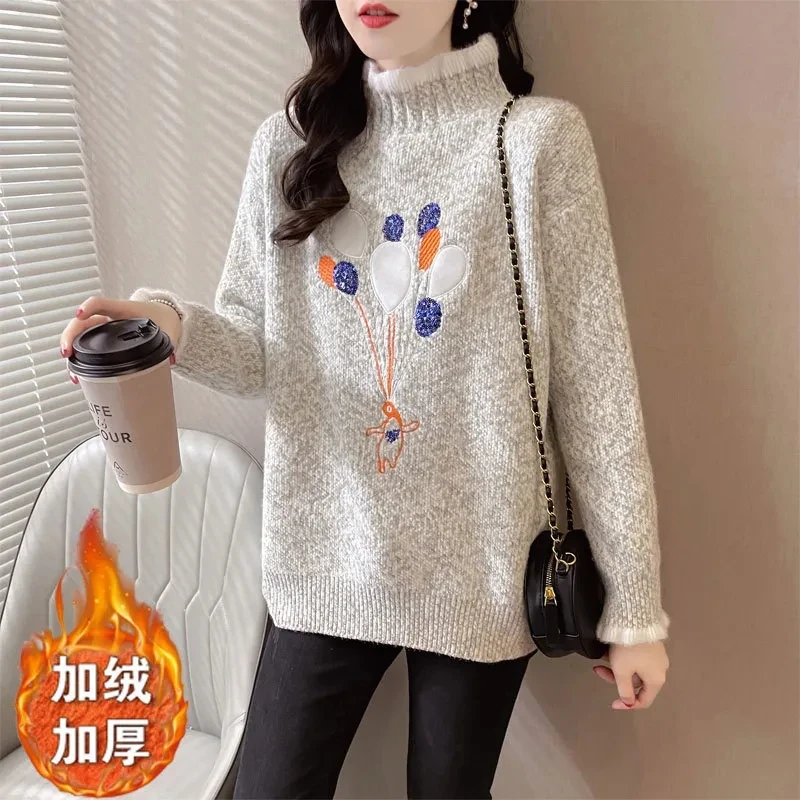 Women Kawaii Sweaters Long Sleeve Knitted Korean Harajuku Knitted Pullover Cute Female Jumper Pull Femme Autumn Winter Knitwears
Women Kawaii Sweaters Long Sleeve Knitted Korean Harajuku Knitted Pullover Cute Female Jumper Pull Femme Autumn Winter Knitwears