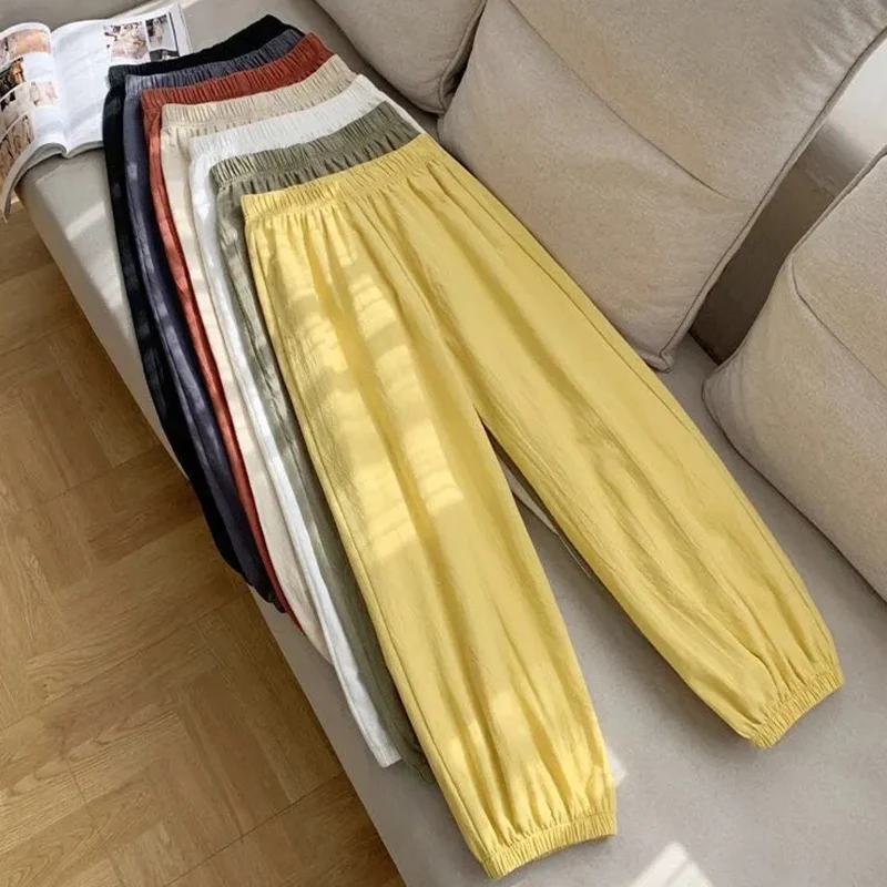 Rimocy Summer Cotton Linen Harem Pants for Women Oversized Loose High Waisted Pants Woman Solid Color Casual Trousers Size XL 
Rimocy Summer Cotton Linen Harem Pants for Women Oversized Loose High Waisted Pants Woman Solid Color Casual Trousers Size XL