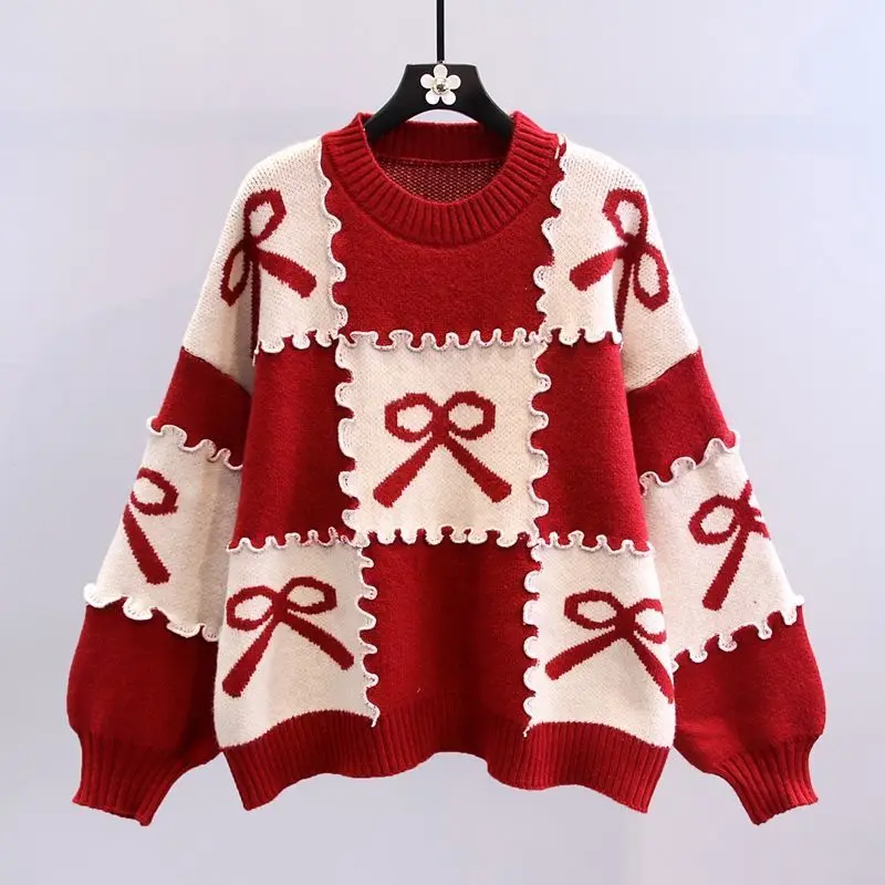 Sweaters Women Lovely Chic Preppy Simple Soft Loose Autumn Spring WIinter Teens Knitwear Casual Fashion Girls Pullover M113
Sweaters Women Lovely Chic Preppy Simple Soft Loose Autumn Spring WIinter Teens Knitwear Casual Fashion Girls Pullover M113