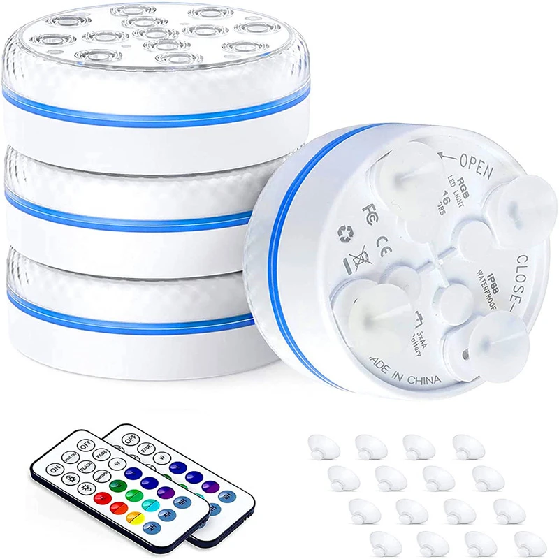 13led RGB Wireless Submersible Pool Light with Suction Cup Underwater LED Night Light Swimming Pool Accessories Pool Party Decor
13led RGB Wireless Submersible Pool Light with Suction Cup Underwater LED Night Light Swimming Pool Accessories Pool Party Decor