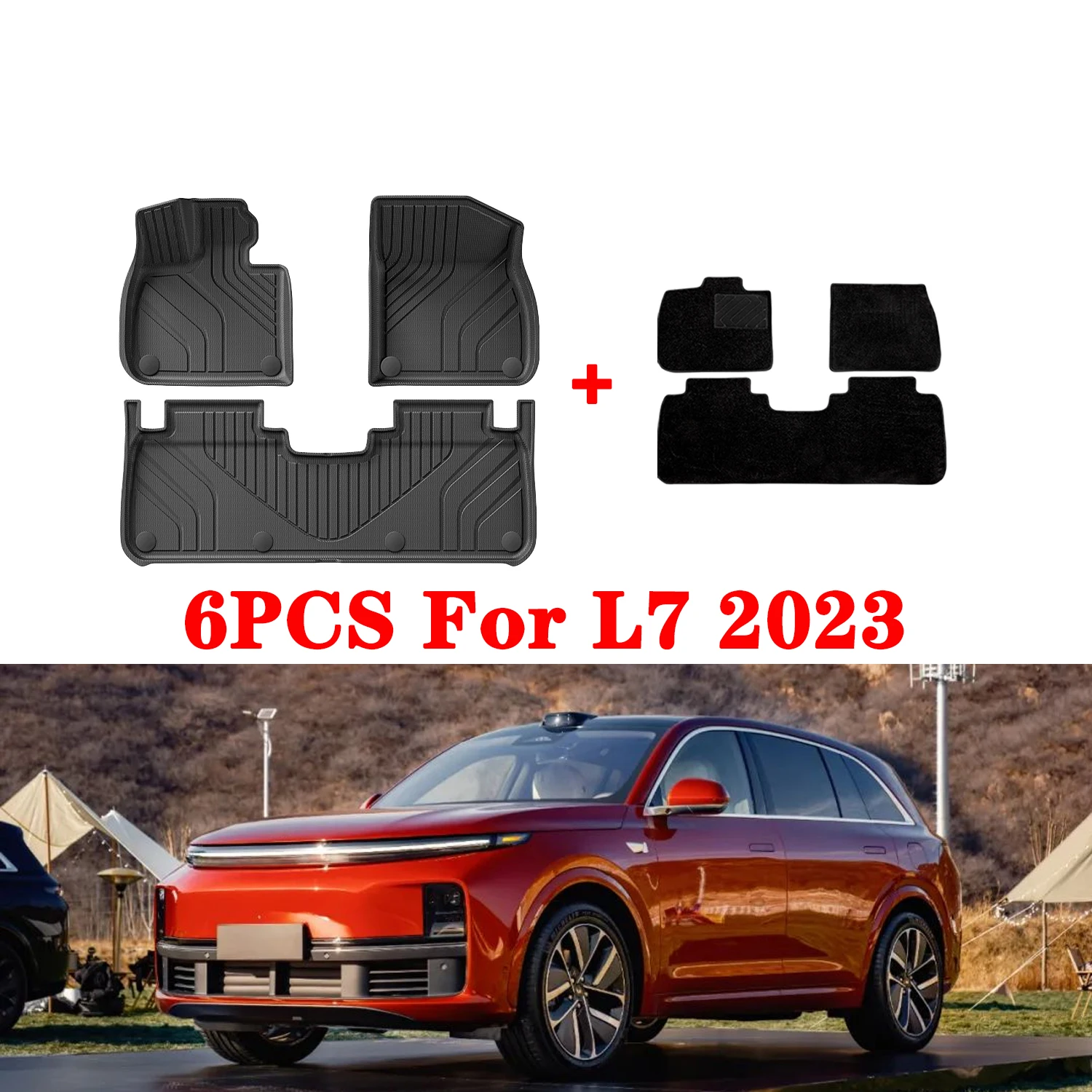 Для Lixiang L7 2023 2024, коврики для багажника, водонепроницаемый противоскользящий коврик для багажника, подушечки для ног из ТПЭ, левая рука DrIve 
Для Lixiang L7 2023 2024, коврики для багажника, водонепроницаемый противоскользящий коврик для багажника, подушечки для ног из ТПЭ, левая рука DrIve