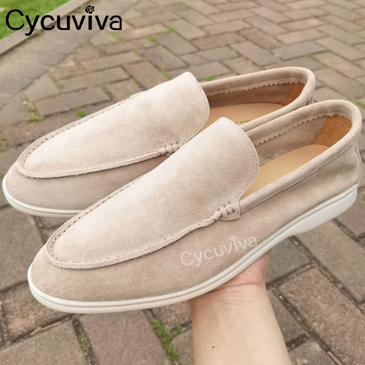 High Quality Casual Kid Suede Men Shoes Khaki Real Leather Flat Penny Shoes Men Slip-on Lazy Loafers Summer Walk Shoes for Men
High Quality Casual Kid Suede Men Shoes Khaki Real Leather Flat Penny Shoes Men Slip-on Lazy Loafers Summer Walk Shoes for Men
