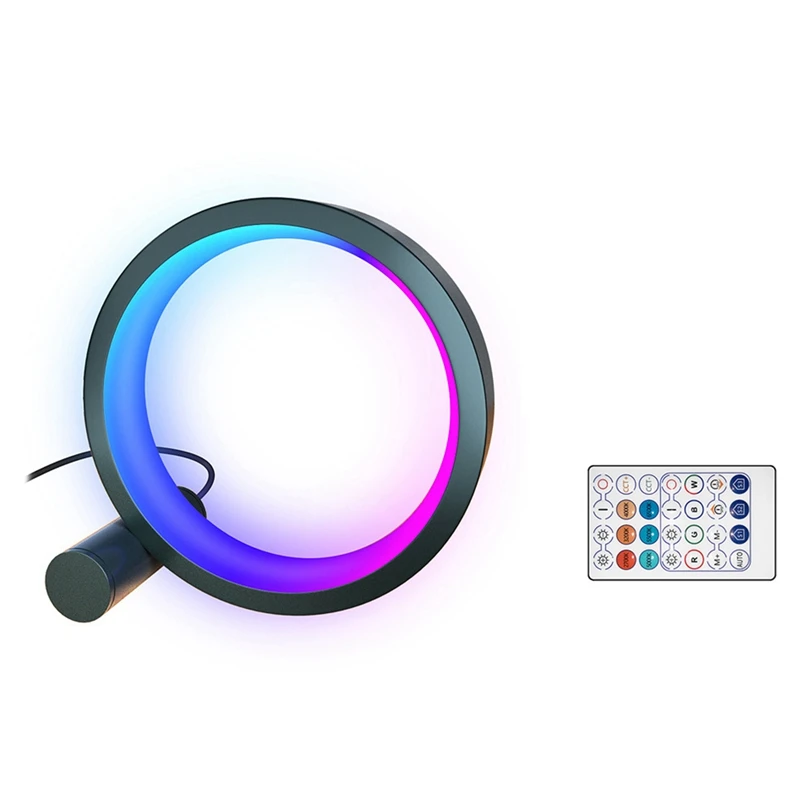 Smart RGB Night Light Colorful LED Light Photography Lighting Voice Control APP 360° Ring Pickup Live Light Fill
Smart RGB Night Light Colorful LED Light Photography Lighting Voice Control APP 360° Ring Pickup Live Light Fill