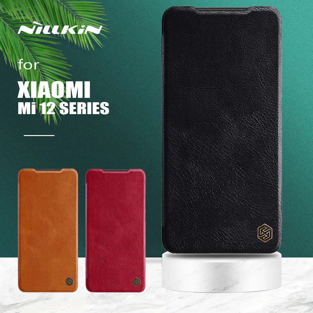 Роскошный тонкий кожаный флип-чехол для Xiaomi Mi 12 Pro Nillkin Qin, тонкий чехол-накладка с отделением для карт для Xiaomi Mi 12X 12 Pro, чехол для телефона
Роскошный тонкий кожаный флип-чехол для Xiaomi Mi 12 Pro Nillkin Qin, тонкий чехол-накладка с отделением для карт для Xiaomi Mi 12X 12 Pro, чехол для телефона