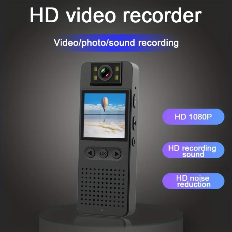 1pc, 1080P Body Camera With Back Clip, 180 Degree Rotary Lens, Mini Pen Camera, HD Screen, Support 2K Picture, 256 Memor
1pc, 1080P Body Camera With Back Clip, 180 Degree Rotary Lens, Mini Pen Camera, HD Screen, Support 2K Picture, 256 Memor
