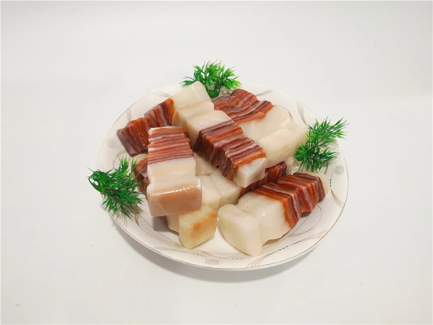 

7-8cm Natural Quartz Stone Meat Stones Pork Belly Bacon Stone Collection Gift