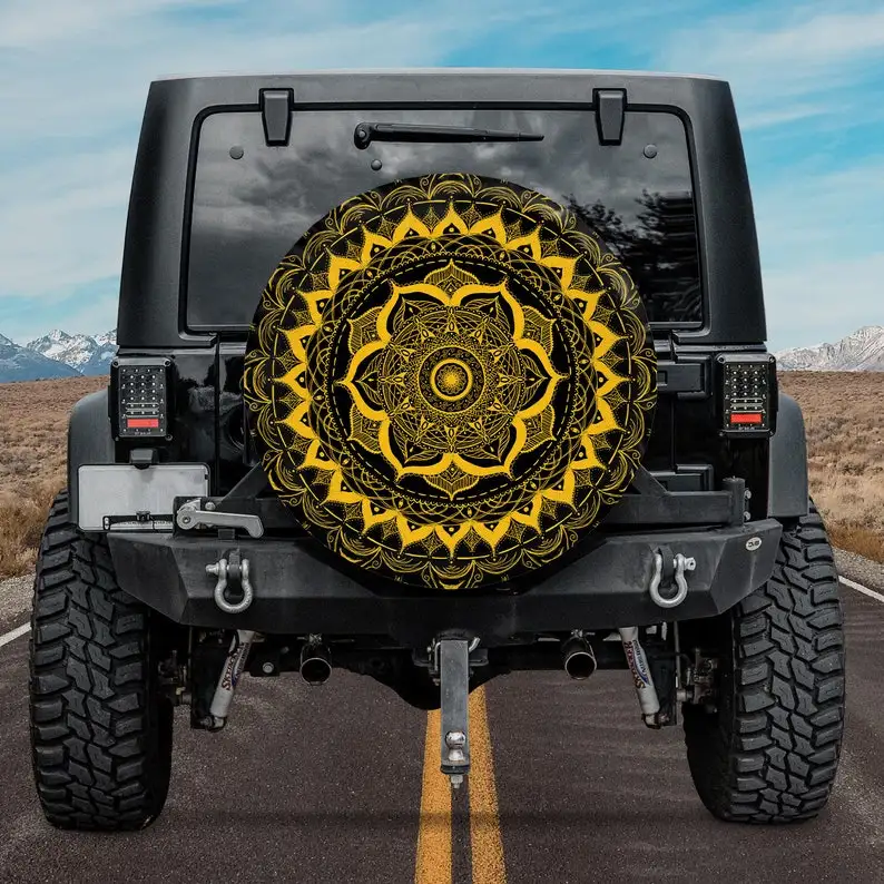 Spare Tire Cover Camper With Or Without Backup Camera Hole, Sun Sunflower Mandala Spare Tire Cover For A Jeep Wrangler, CRV, Cam
Spare Tire Cover Camper With Or Without Backup Camera Hole, Sun Sunflower Mandala Spare Tire Cover For A Jeep Wrangler, CRV, Cam